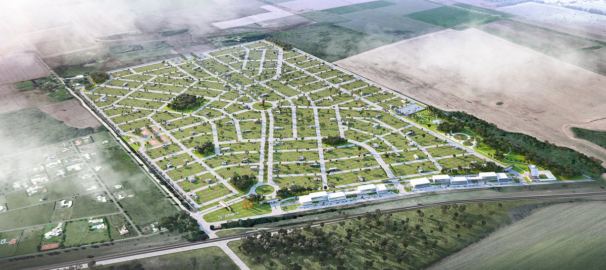 Vista aérea del Veneto Country, Córdoba